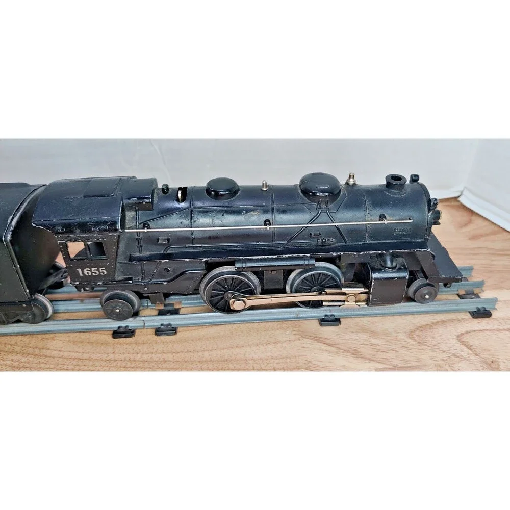 Lionel 1655 Locomotive & 6654W Tender 2-4-2 Columbia Steam Engine 1950s O Gauge